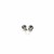 5mm Black Tone Faceted Cubic Zirconia Stud Earrings in 14k White Gold