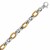 Multi Style Cable Chain Bracelet in 18K Yellow Gold and Sterling Silver