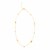 14k Tri Color Gold Necklace with Crosses Cubes and Medallions