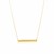 Flat Bar Design Chain Necklace in 14k Yellow Gold