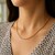 Round Wheat Chain in 14k Yellow Gold (1.00 mm)