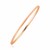 Thin Concave Style Stackable Bangle in 14k Rose Gold (3.15 mm)