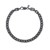 Sterling Silver Black Ruthenium Plated Oval Link Bracelet (5.60 mm)