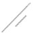 Diamond Cut Cable Link Chain in 14k White Gold (3.70 mm)