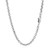 Diamond Cut Cable Link Chain in 14k White Gold (3.70 mm)