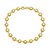 14K Yellow Gold Polished Pebble Bead Bracelet (6.00 mm)