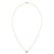 14K Yellow Gold Emerald Cut Blue Topaz Necklace