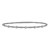 Classic 14K White Gold Beaded Bracelet