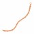 14k Rose Gold 7 1/4 inch Rolo Chain Bracelet