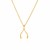 14k Yellow Gold with Wishbone Pendant