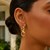 Polished Infinity Style Drop Earrings in 14k Yellow Gold
