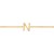 14K Yellow Gold Mini Initial N Bracelet