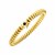 14k Yellow Gold 7 1/2 inch Dragon Link Bracelet with Blue Sapphire