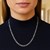 Solid Figaro Chain in 14k White Gold (3.80 mm)
