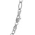 Solid Figaro Chain in 14k White Gold (3.80 mm)