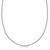Cable Link Pendant Chain in Rhodium Plated Sterling Silver