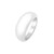 Sterling Silver Rhodium Plated Sculpted Domed Ring