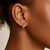 Small Hoop Earrings with Flat Sides in 14k Yellow Gold(3x10mm)