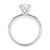 2 Carat Oval Lab Grown IGI G/VS1 Diamond Solitaire Ring in 14K White Gold