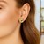 Interlaced Polished Open Circle Earrings in 14k Two-Tone Gold