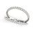 Split Band Design Diamond Embellished Ring in 14k White Gold (1/4 cttw)