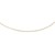 Diamond Cut Round Omega Necklace in 14k Yellow Gold (1.5 mm)