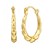 14K Yellow Gold Round Back to Back Hoop Earrings