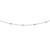 14K White Gold Diamonds by the Yard Necklace
