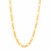 14k Yellow Gold High Polish Modern Lite Figaro Chain (8.0mm)