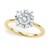2 Carat Round Lab Grown IGI G/VS1 Diamond Solitaire Ring in 10K Yellow Gold