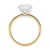 2 Carat Round Lab Grown IGI G/VS1 Diamond Solitaire Ring in 10K Yellow Gold
