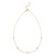 14K Two Tone Gold Classic Paperclip Chain Necklace