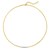14K Yellow Gold Omega Diamond Bar Necklace
