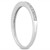 Diamond Micro- Pave Diamond Milgrain Wedding Ring Band in 14k White Gold