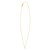 14K Yellow Gold Mini Diamond L Initial Pendant Necklace