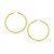 Classic Hoop Earrings in 14k Yellow Gold (3x30mm)