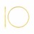 Endless Hoop Style Earrings in 14K Yellow Gold(1.2x35mm)