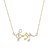 14k Two-Toned Yellow and White Gold Musical Notes Necklace