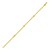 14K Yellow Gold Heart Station Bead Bracelet