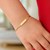 Classic Childrens ID Bracelet with Figaro Chain in 14k Yellow Gold (3.30 mm)