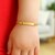Classic Childrens ID Bracelet with Figaro Chain in 14k Yellow Gold (3.30 mm)