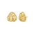 14K Yellow Gold Large Double Knot Earrings