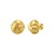 14K Yellow Gold Polished Large Fancy Knot Stud Earrings