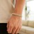 14k Yellow Gold White Pave High Polish Modern Lite Miami Cuban Bracelet  (8.00 mm)