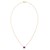 14K Yellow Gold Emerald Cut Amethyst Necklace