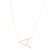 14K Yellow Gold Yours Truly Large Initial A Necklace