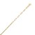 Sterling Silver Gold Plated Paperclip Anklet