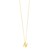 14K Yellow Gold Helium Initial N Pendant