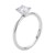 1 Carat Emerald Lab Grown IGI G/VS1 Diamond Solitaire Ring in 10K White Gold