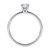 1 Carat Emerald Lab Grown IGI G/VS1 Diamond Solitaire Ring in 10K White Gold